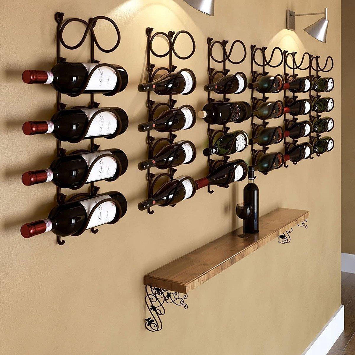 Multifunctional Wall Mounted Bathroom Storage Rack Multi Layer Towel and Wine - Mekamart Australia