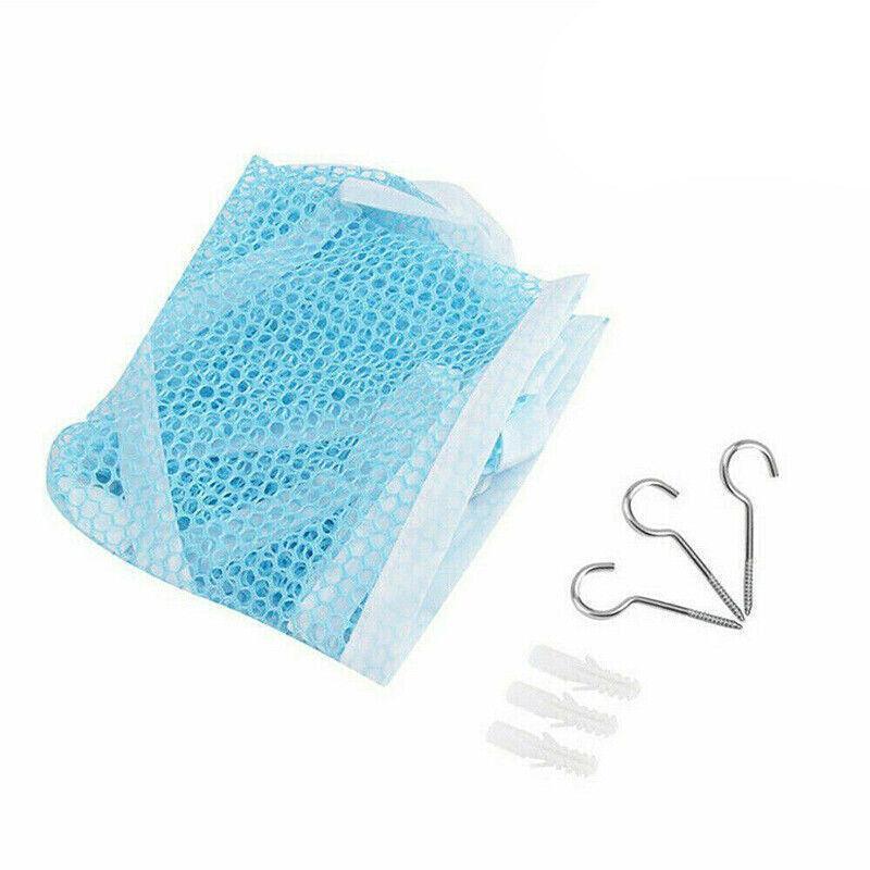 Soft Large Toy Hammock Mesh Net Storage Organizer for Bedroom Plush Toys - White - Mekamart Australia