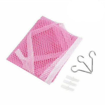 Soft Large Toy Hammock Mesh Net Storage Organizer for Bedroom Plush Toys - White - Mekamart Australia