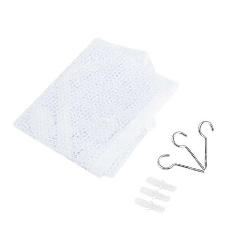 Soft Large Toy Hammock Mesh Net Storage Organizer for Bedroom Plush Toys - White - Mekamart Australia