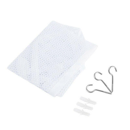 Soft Large Toy Hammock Mesh Net Storage Organizer for Bedroom Plush Toys - White - Mekamart Australia