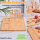 Bamboo Chopping Board Cheese Board Set with Knife Kitchen Charcuterie Serving - Mekamart Australia