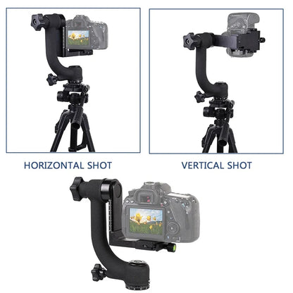 Camera Telephoto Lens Gimbal Tripod Head for Outdoor Wildlife Sports Photography