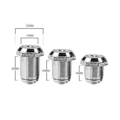 1/5/10pcs File Cabinet Drawer Milk Box Swivel Lock Small Round Security Lock - 20mm-1PC