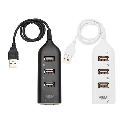 Multi Usb Hub 4 Port High Speed Slim Compact Expansion Smart Splitter Oz Au - White