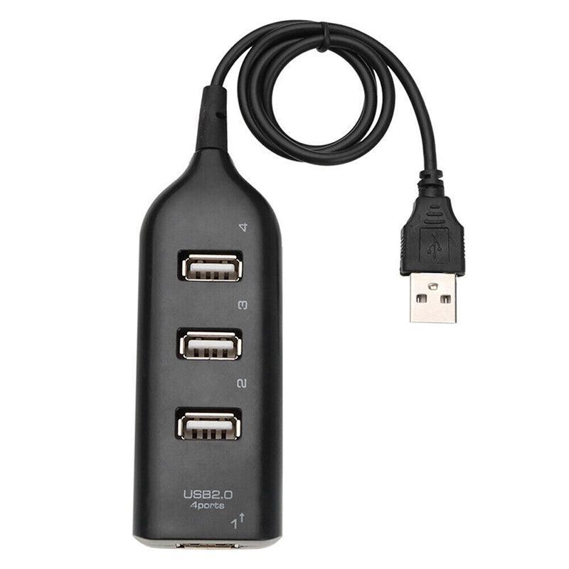 Multi Usb Hub 4 Port High Speed Slim Compact Expansion Smart Splitter Oz Au - White