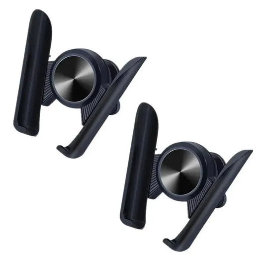 Gravity Phone Holder for Car Air Vent Mount Auto-Clamp Cradle Bracket - Black*2