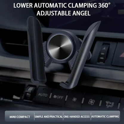 Gravity Phone Holder for Car Air Vent Mount Auto-Clamp Cradle Bracket - Red*2