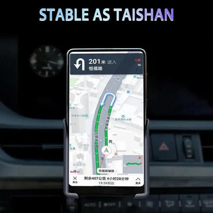 Gravity Phone Holder for Car Air Vent Mount Auto-Clamp Cradle Bracket - Blue