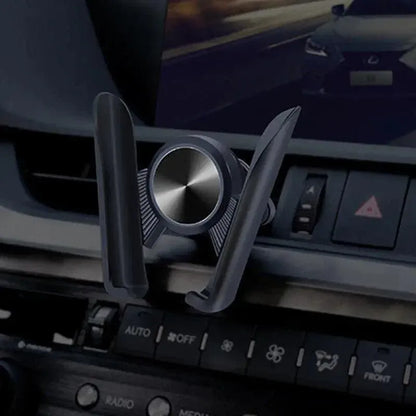 Gravity Phone Holder for Car Air Vent Mount Auto-Clamp Cradle Bracket - Blue