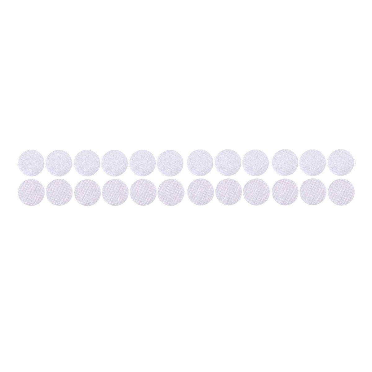 Strong Sticky Round Self Adhesive Dots DIY Bond Tape No Mark Fasteners - Transparent 102 Pairs - 15mm