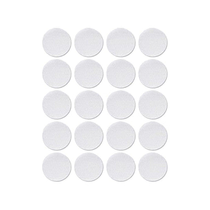 Strong Sticky Round Self Adhesive Dots DIY Bond Tape No Mark Fasteners - White 102Pairs - 15mm