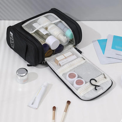 Makeup Bag Hanging Travel Toiletry Cosmetic Organizer Wash Bag Waterproof - Navy - Mekamart Australia
