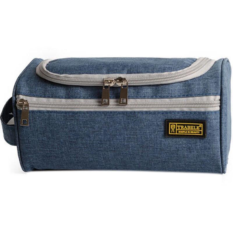 Large Capacity Men Travel Toiletry Kit Wash Bag Waterproof Cosmetic Bags Holder - Brick Red - Mekamart Australia