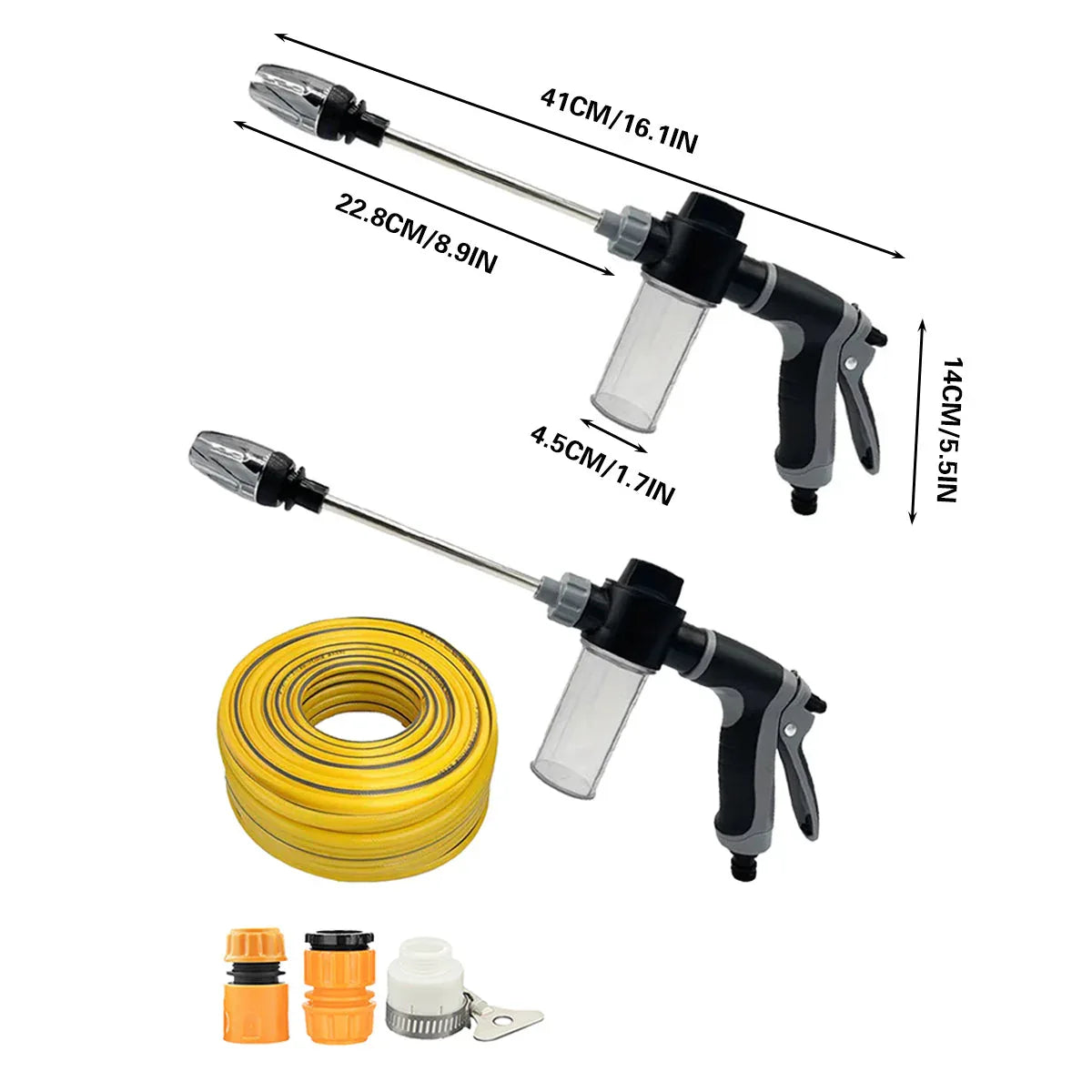 High Pressure Long Pole Water Spray Nozzle Household Car Wash Cleaning Sprayer - Car Wash Sprayer Only - Mekamart Australia