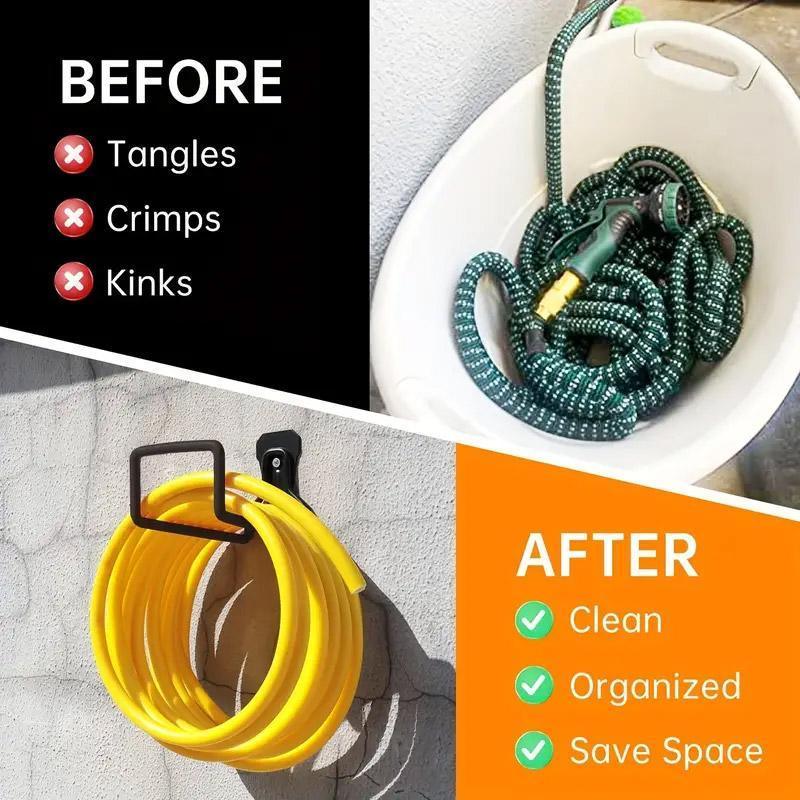 Garden Patio Storage Hooks Heavy Duty Hose Holder Organiser Wall Mount Hooks - Mekamart Australia
