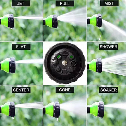 Washing Nozzle Plant Pet Hose 8-Mode Garden Car Water Foam Sprayer Soap Dispenser - Black - Mekamart Australia