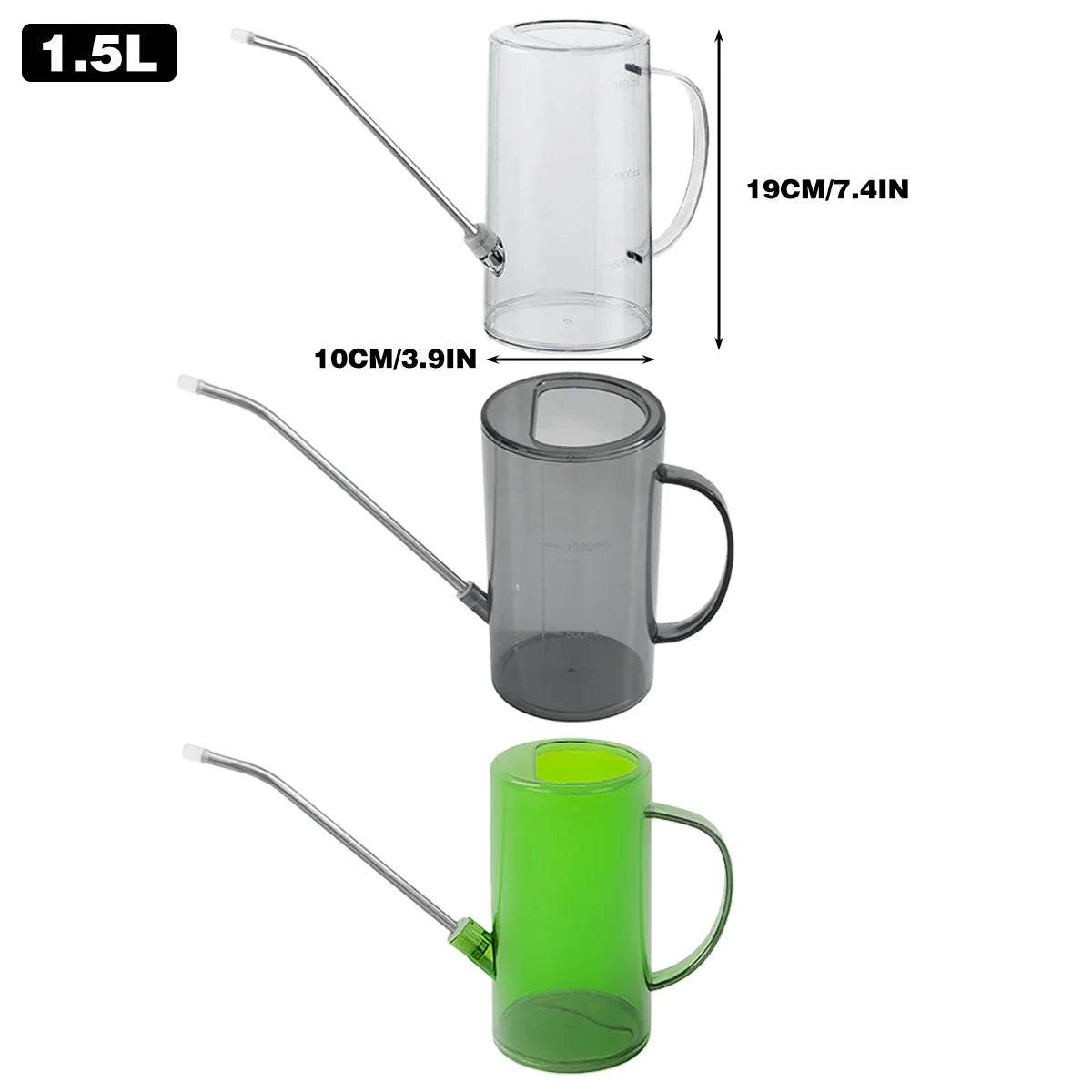 Watering Can Long Spout For Indoor Outdoor Garden Potted Plants Flowers Use - Green - Mekamart Australia