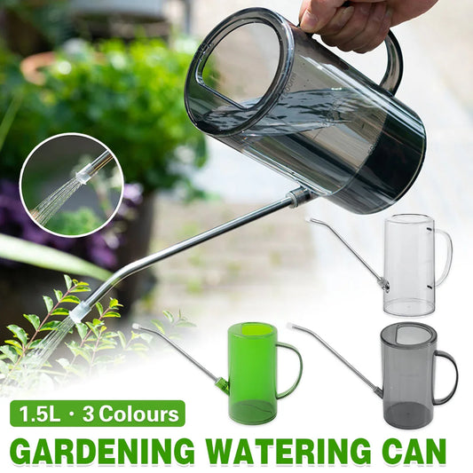 Watering Can Long Spout For Indoor Outdoor Garden Potted Plants Flowers Use - Grey - Mekamart Australia