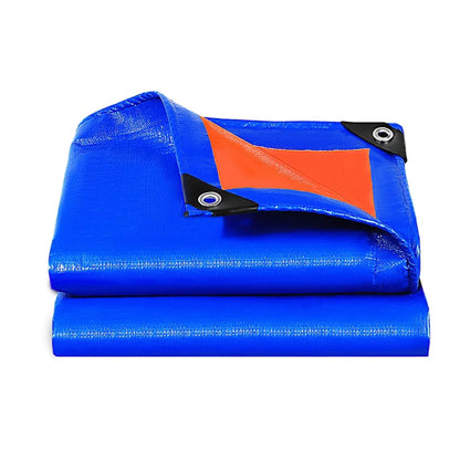 Waterproof Plastic Tarp Cover Heavy Duty Ground Sheet Rainproof Dustproof Blue - 4x6m - Mekamart Australia