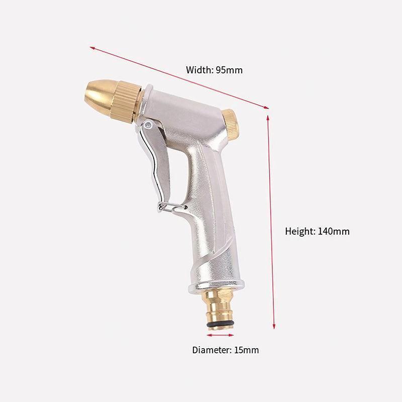 2Pcs High Pressure Water Spray Handle Nozzle Brass Garden Hose Pipe Lawn Car Wash - Mekamart Australia