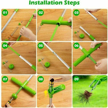 Weed Puller Garden Golves Claws Weeder Twister Twist Pull Lawn Root Remover Tool - Mekamart Australia