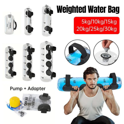 Adjustable Inflatable Water Weight Bag for Fitness Squat Strength Training Bag - 15kg