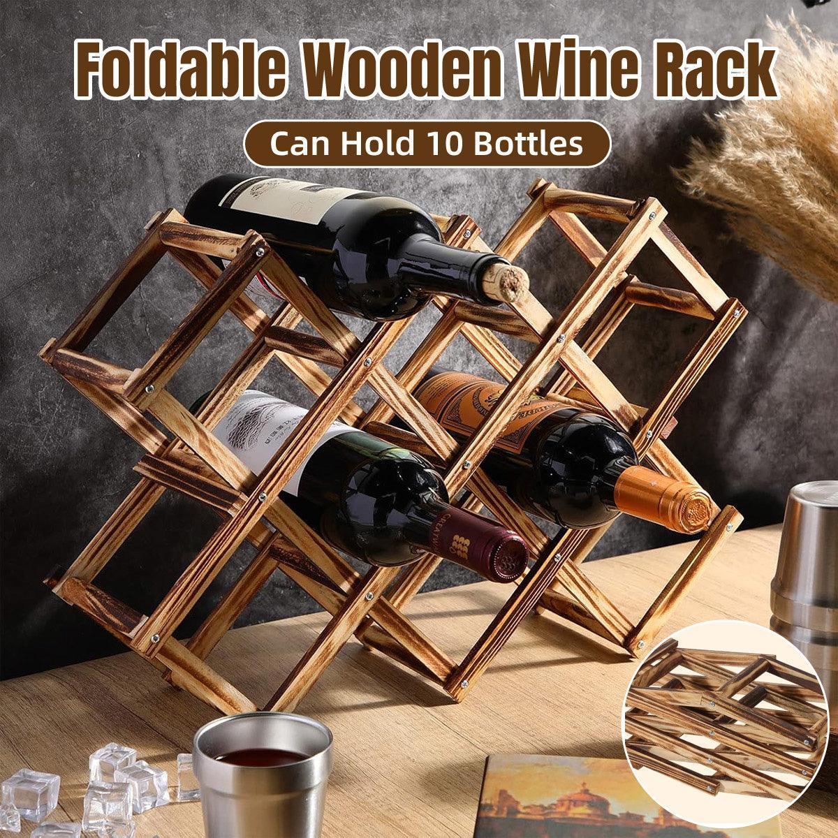 Wooden Wine Rack Display Shelf Stand for Home Bar Storage Wine Bottle Holder - Mekamart Australia