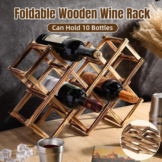 Wooden Wine Rack Display Shelf Stand for Home Bar Storage Wine Bottle Holder - Mekamart Australia