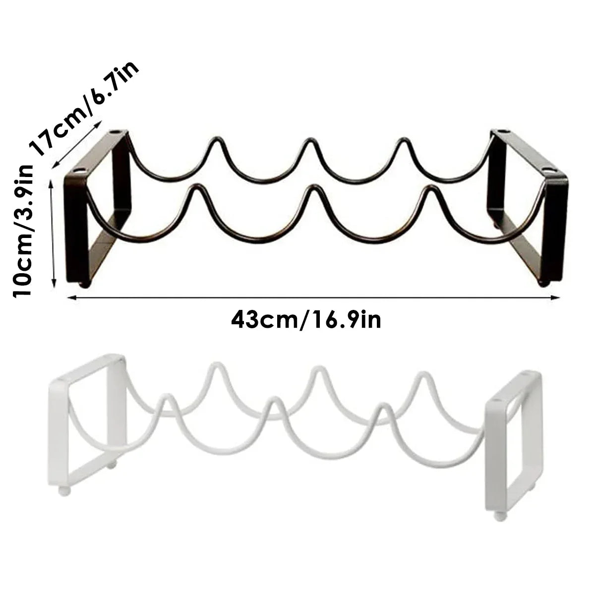 Iron Wine Rack Bottle Holder Metal Display Stand Tabletop Decorative Storage - White - Mekamart Australia