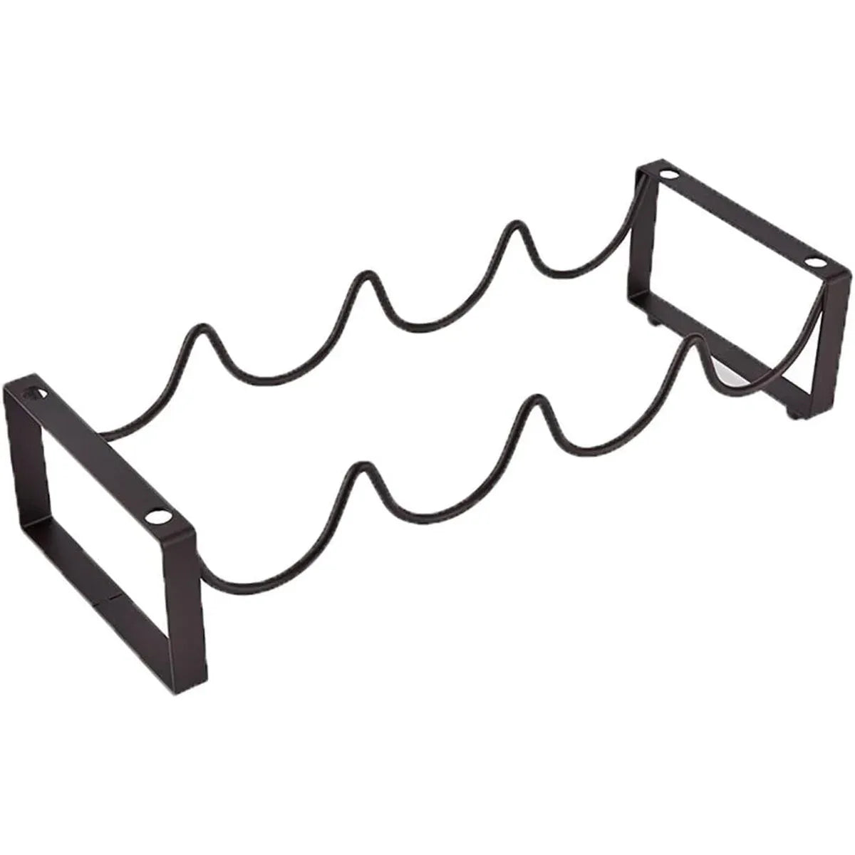 Iron Wine Rack Bottle Holder Metal Display Stand Tabletop Decorative Storage - White - Mekamart Australia