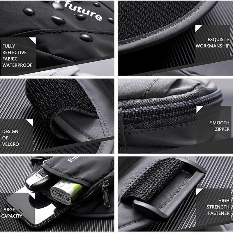 Universal Outdoor Sports Armband Case Phone Holder Gym Running Jogging Arm Band - Pink