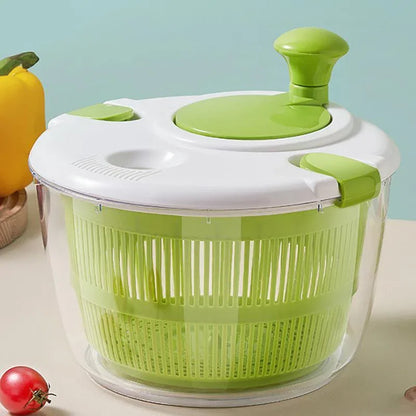 Salad Spinner Vegetable Lettuce Salad Leaves Washer Dryer Serving Bowl Container - Mekamart Australia