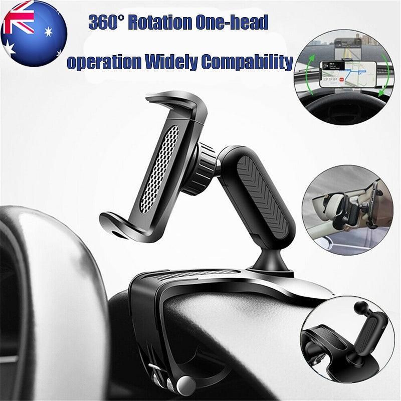 360� Rotation Universal Dashboard Car Phone Holder Mount Gps Stand Cradle Clamp