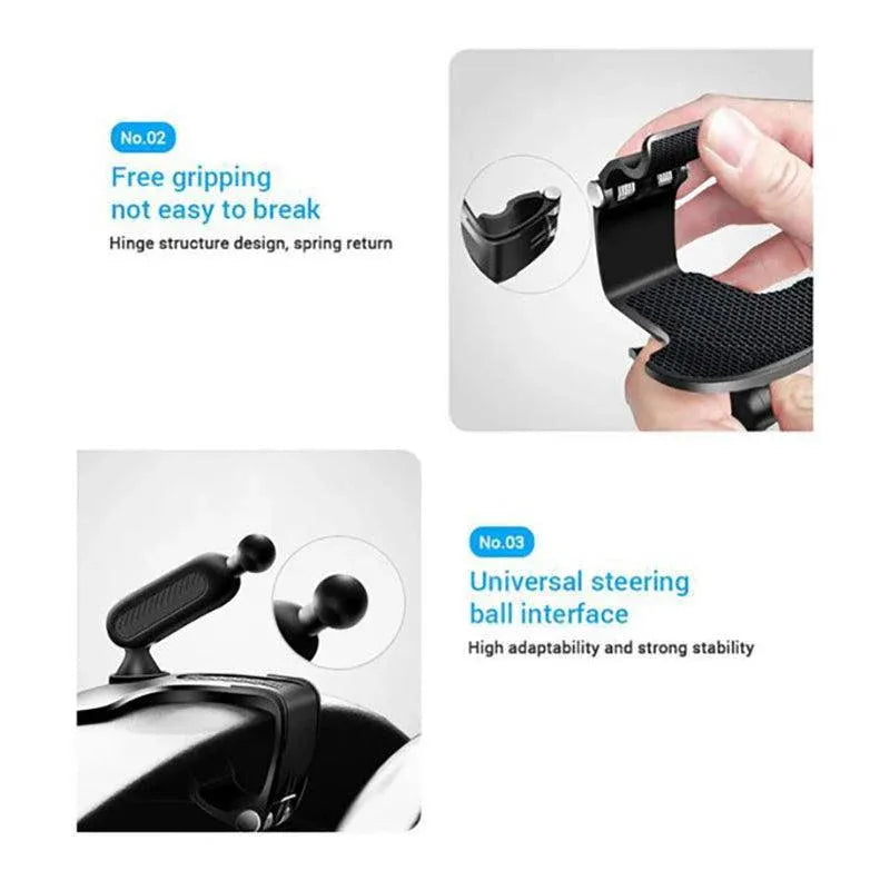 360� Rotation Universal Dashboard Car Phone Holder Mount Gps Stand Cradle Clamp