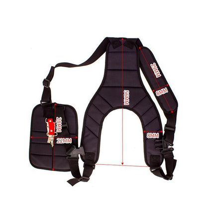 Double Shoulder Strap Harness For Brushcutter Whipper Snipper Trimmers Universal - Mekamart Australia