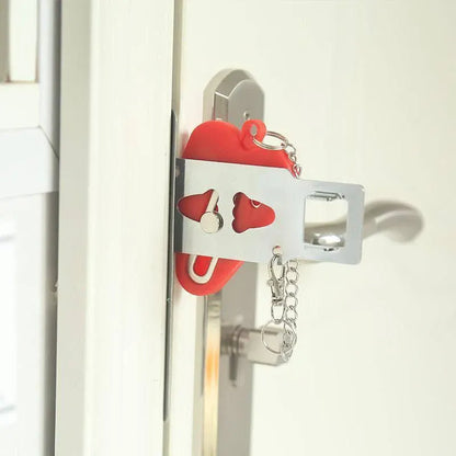 Portable Door Lock for Travel Hotel Home Security Addalock Style Lock - Black