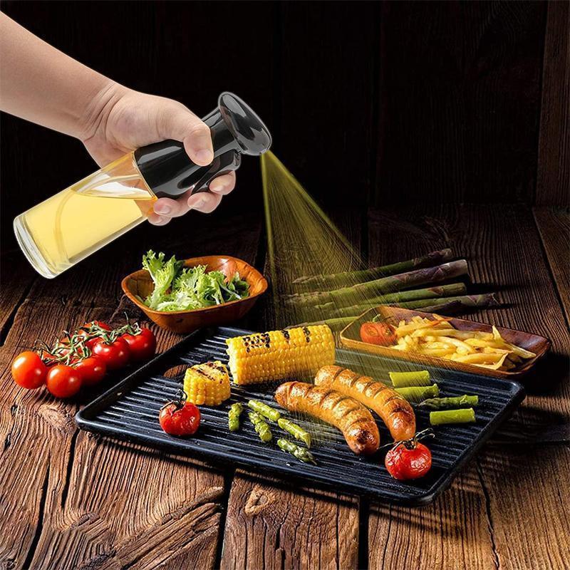 Olive Oil Sprayer Dispenser Cooking Baking BBQ Spray Bottle Kitchen Tool HG - Black - Mekamart Australia