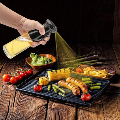 Olive Oil Sprayer Dispenser Cooking Baking BBQ Spray Bottle Kitchen Tool HG - Black - Mekamart Australia