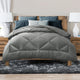 Luxor Australian Made All Season Grey 400GSM Bamboo Blend Quilt King Single - Mekamart Australia