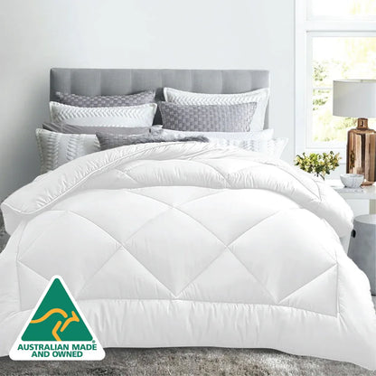 Luxor All Season Microfibre Quilt 400GSM (Double) (Made in Aus) - Mekamart Australia