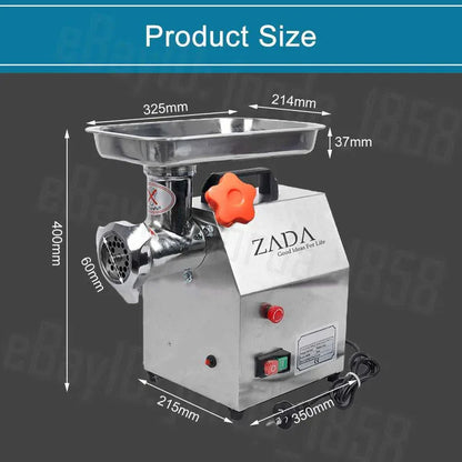 1.63HP Commercial Meat Mincer- Electric Grinder & Sausage Maker Filler 1200W - Mekamart Australia