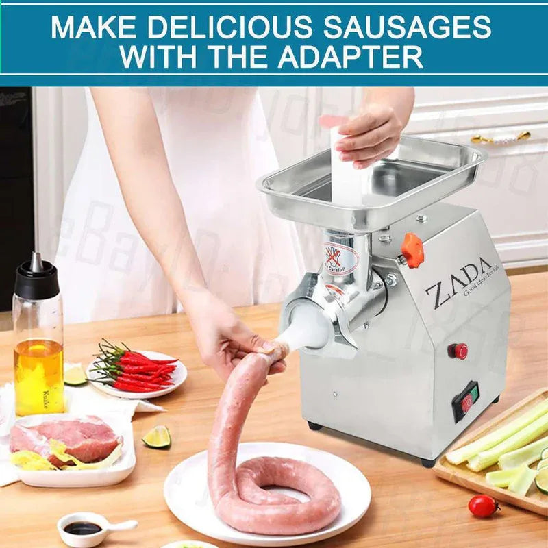 1.63HP Commercial Meat Mincer- Electric Grinder & Sausage Maker Filler 1200W - Mekamart Australia