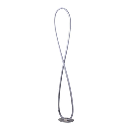 Infinite LED Floor Lamp - Chrome