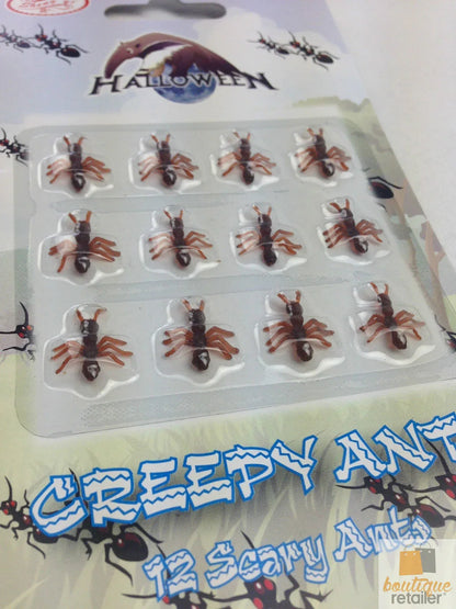 MINI FAKE ANTS Trick Halloween Scary Creepy Joke Prank Small Gag Toy Bug - 60 Ants - Mekamart Australia