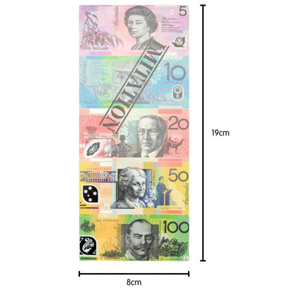 Assorted Dollar Australian Souvenir Note Pad Fake AUD Money - 1 Pack of 50 Sheets - Mekamart Australia