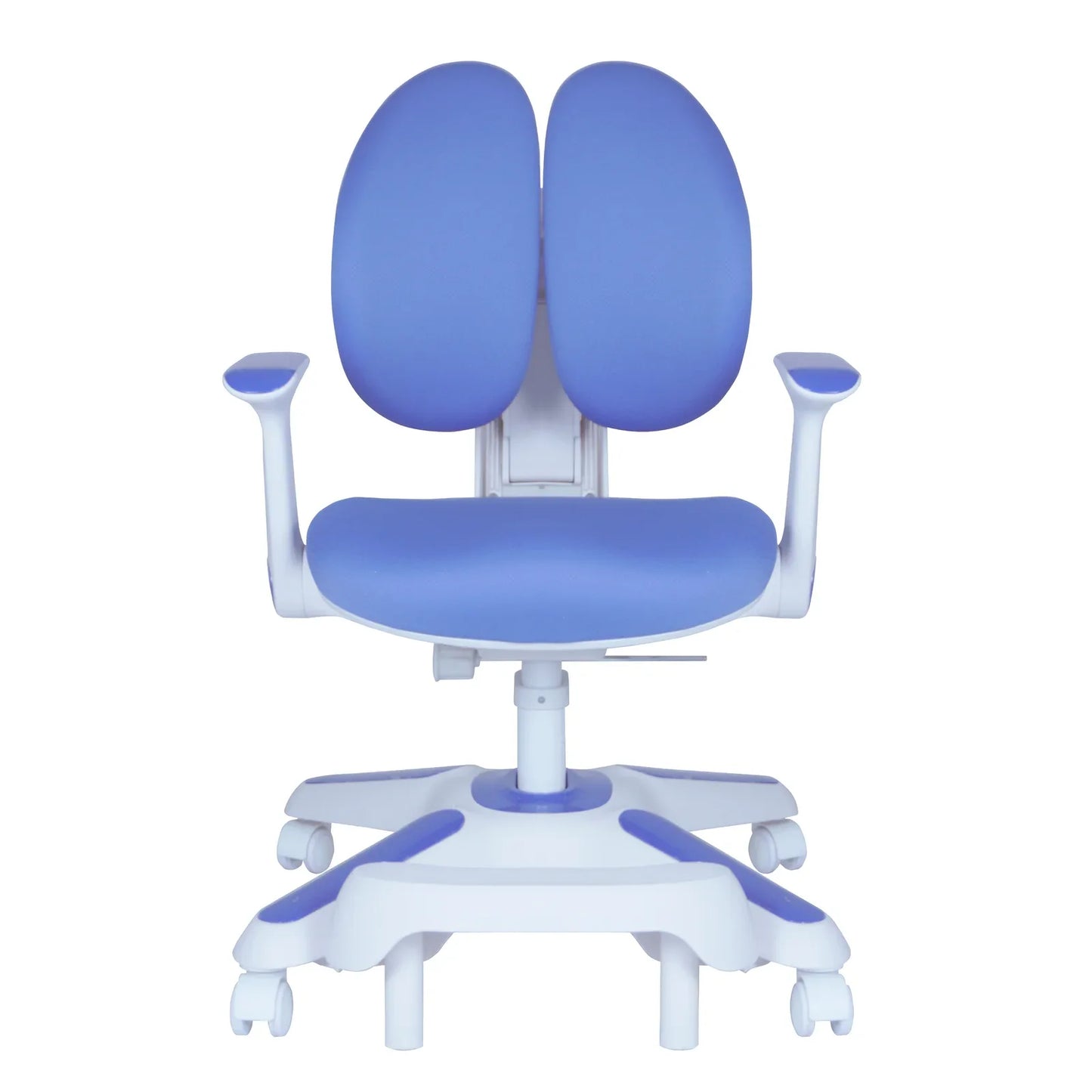 Ergonomic Children Kids Study Chair Set of 4 Height Adjustable - Blue - Mekamart Australia