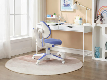 Ergonomic Children Kids Study Chair Set of 6 Height Adjustable - Blue - Mekamart Australia