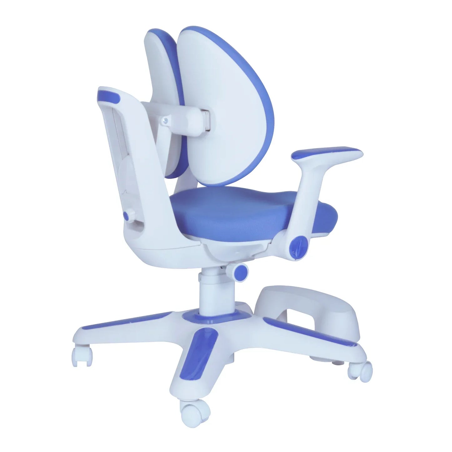 Ergonomic Children Kids Study Chair Set of 6 Height Adjustable - Blue - Mekamart Australia