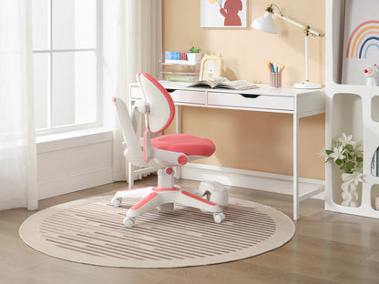 Ergonomic Children Kids Study Chair Set Height Adjustable - Pink - Mekamart Australia
